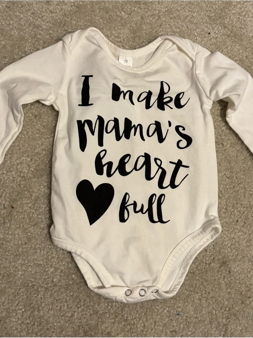 Girls White Onesies with Text - size 6-12 months with headband and diaper covers